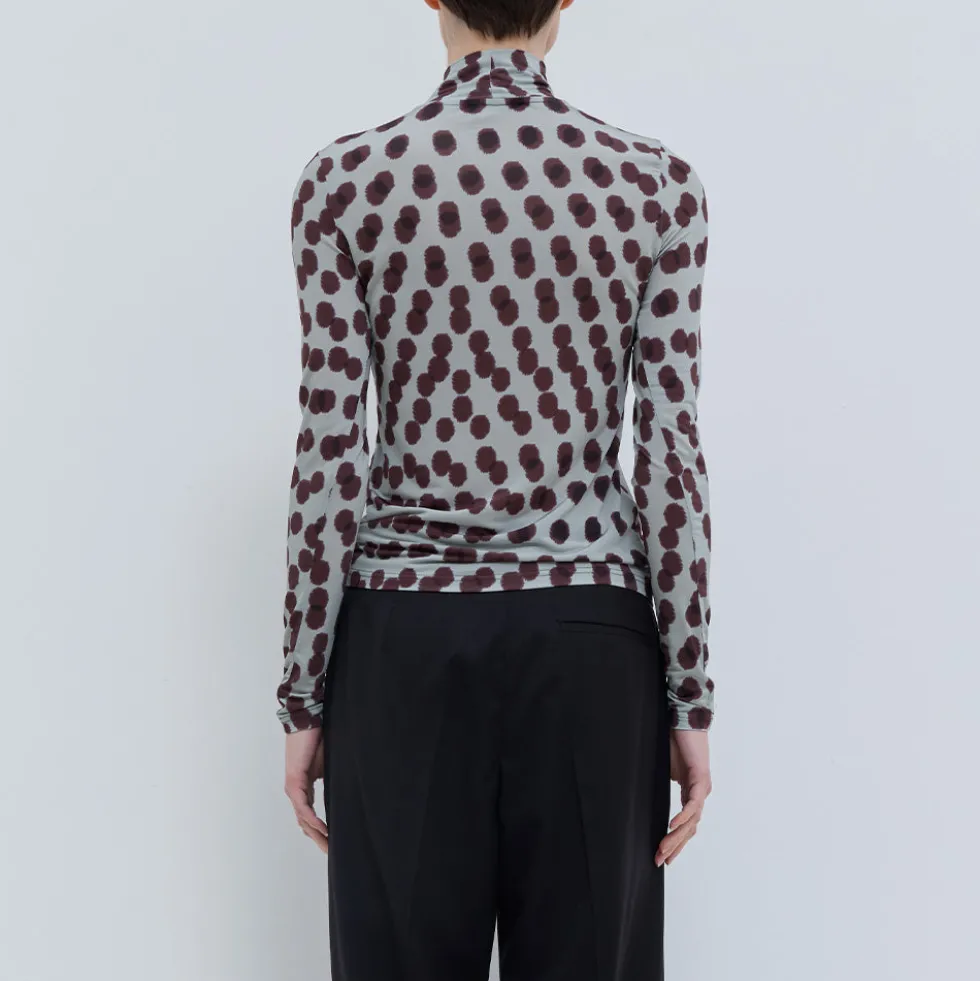 Christian Wijnants - Top Tugal Col Roulé - Plum Polika