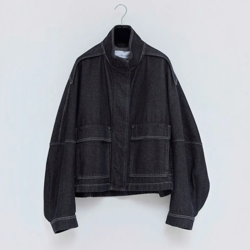 Christian Wijnants - Veste en Jean Jola - Denim Brut