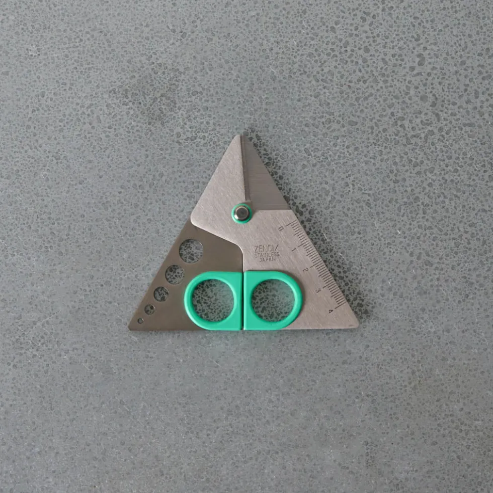 Ciseaux Triangle - Vert