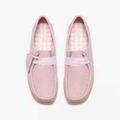 Clarks - Wallabee - Cuir Rose Bébé