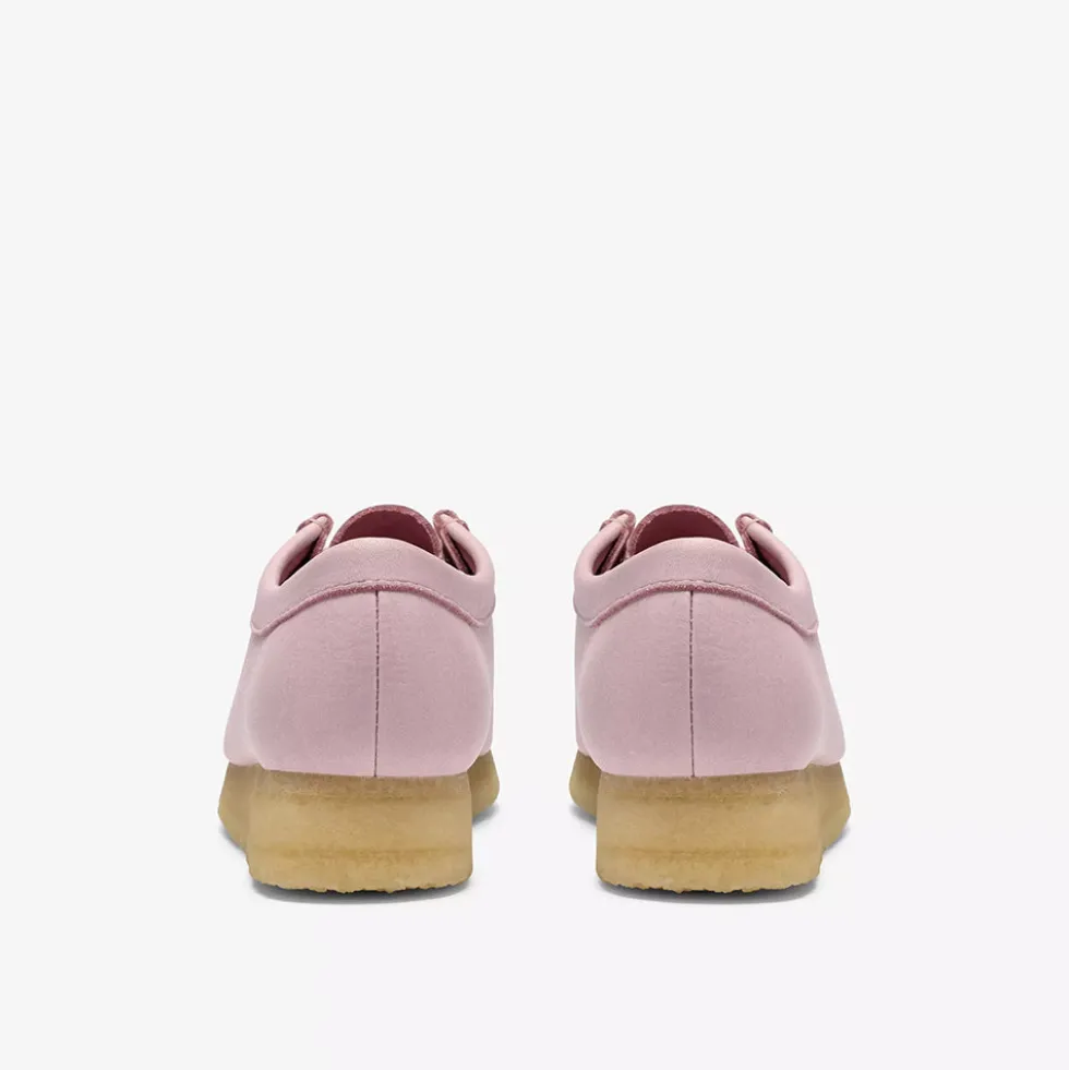 Clarks - Wallabee - Cuir Rose Bébé