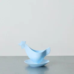 Coquetier Coq - Bleu Clair