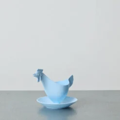 Coquetier Coq - Bleu Clair