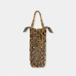 Cordera - Sac Perles Œil de Tigre - Marron