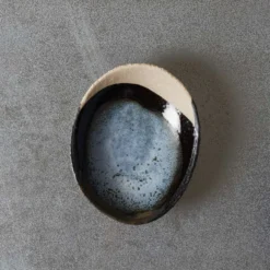 Coupelle en grès émaillé Wabi - Bleu