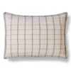 Coussin Merci - Carreaux Brun Cha Iro