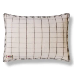 Coussin Merci - Carreaux Brun Cha Iro