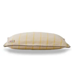 Coussin Merci - Carreaux Jaune Asahi