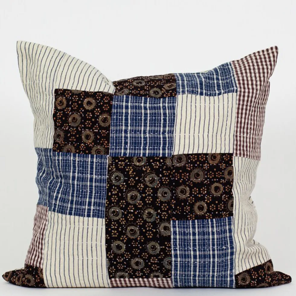 Coussin - Patch Kuddfodral - Bleu
