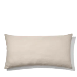 Coussin rectangle en gaze de coton - Beige Quai de Seine