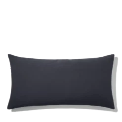 Coussin rectangle en gaze de coton - Gris Fusain