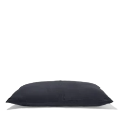 Coussin rectangle en gaze de coton - Gris Fusain