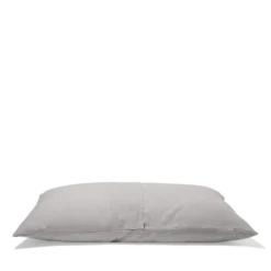 Coussin rectangle en gaze de coton - Gris de Paris