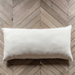 Coussin rectangle en lin lavé - Pierre