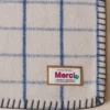 Couverture Merci - Carreaux Bleu Shibori