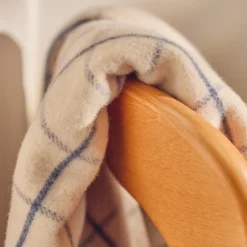 Couverture Merci - Carreaux Bleu Shibori