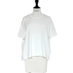 C.T.plage - Pull Col Rond Manches Mi-Longues - Blanc