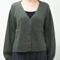C.T.plage - Pull Col V Cardigan - Kaki