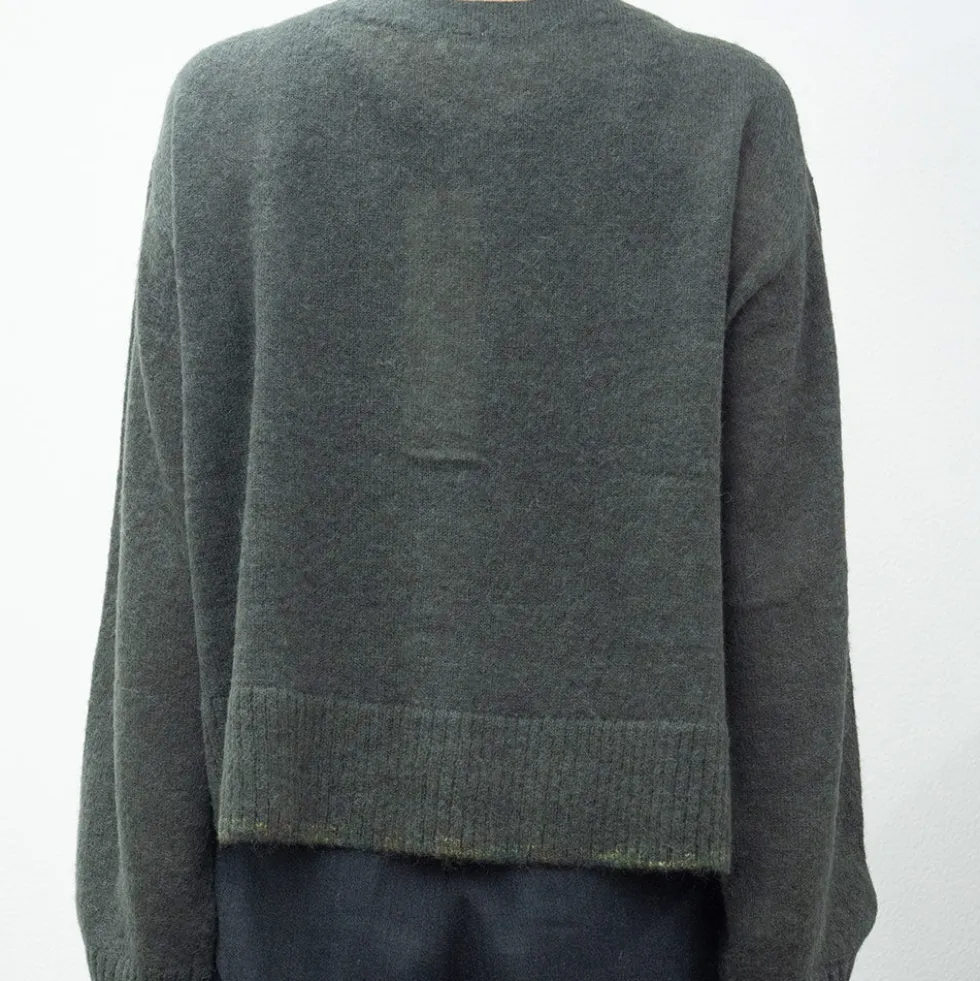 C.T.plage - Pull Col V Cardigan - Kaki