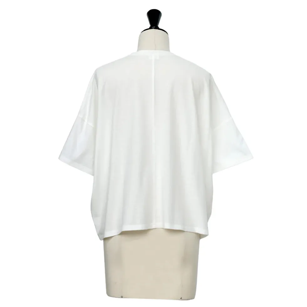 C.T.plage - T-Shirt Demi-Manches - Blanc
