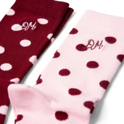 Damson Madder - Chaussettes Lot de 2 - Rose & Bordeaux