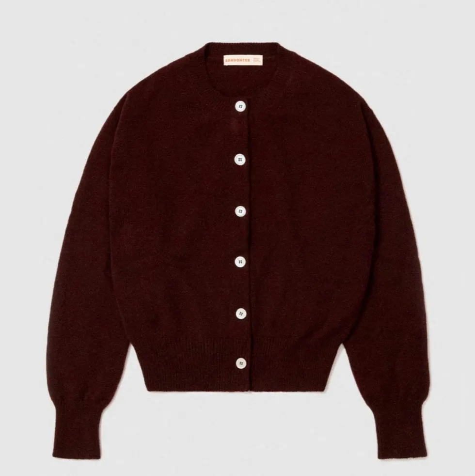 & Daughter - Cardigan Ada - Burgundy