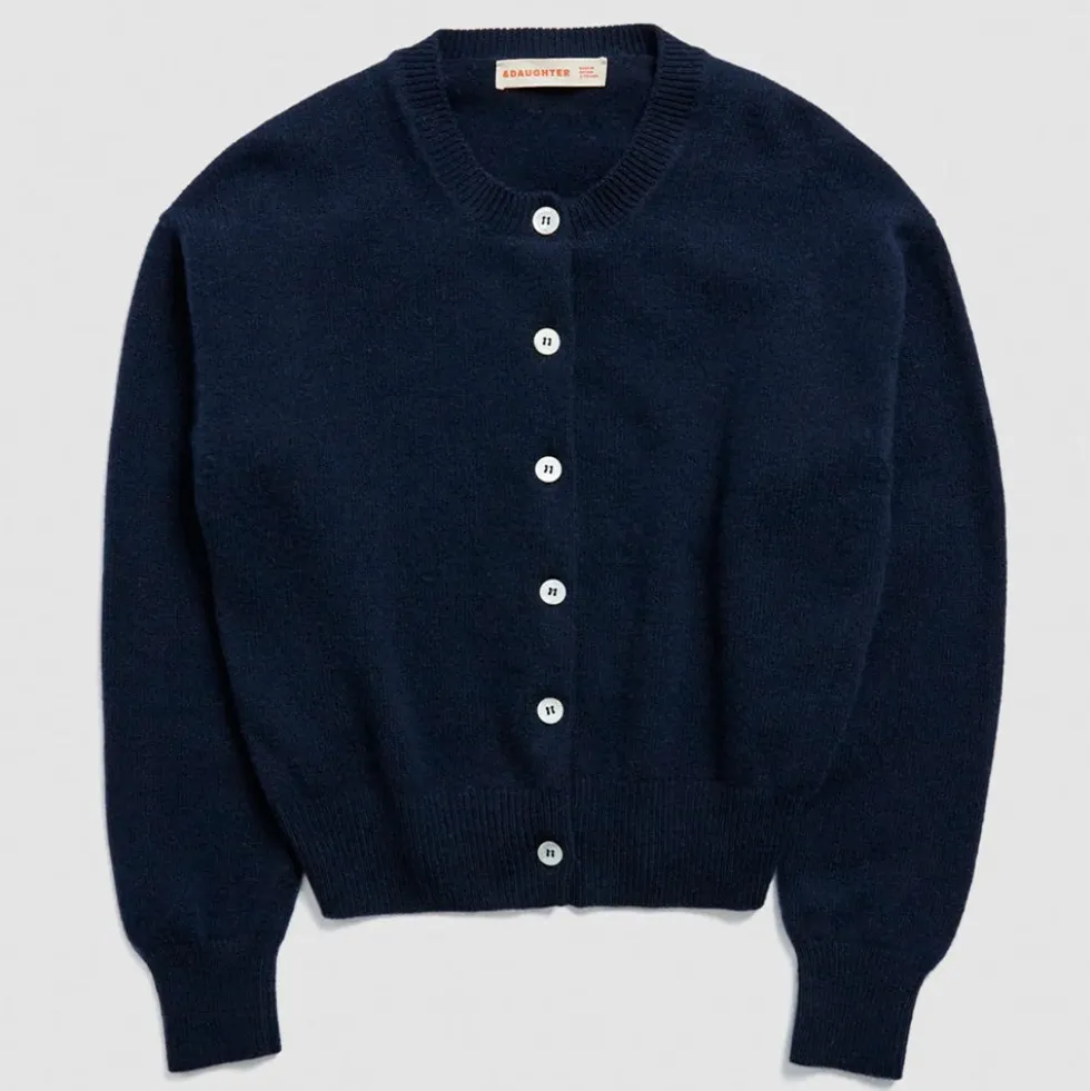 & Daughter - Cardigan Ada - Marine