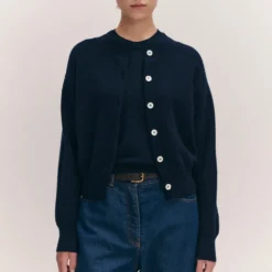 & Daughter - Cardigan Ada - Marine