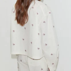 Deiji Studio - Ensemble Boxy Long - Rayures Florales