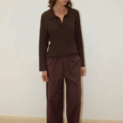 Deiji Studio - Polo Knit - Dark Almond