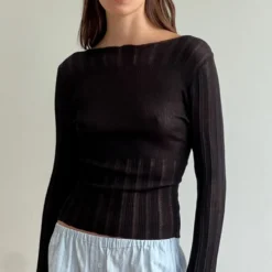 Deiji Studio - Top Open Work - Noir