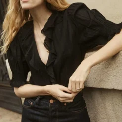 Dôen - Blouse Henri - Noir