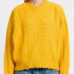 Denimist - Maille Aran - Jaune