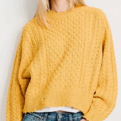 Denimist - Maille Aran - Jaune
