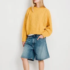 Denimist - Maille Aran - Jaune