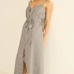 Dôen - Robe Nevita - Noir Gingham