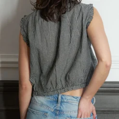Dôen - Top Traveler - Noir Gingham