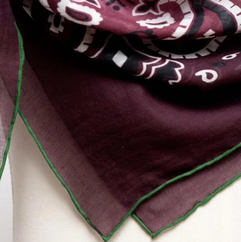 Destin - Foulard Sfumato - Pourpre