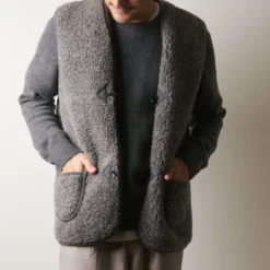 Direct Tannerie - Gilet Laine - Gris