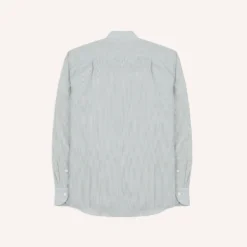 Drake's - Chemise à Col - Blanc Rayé