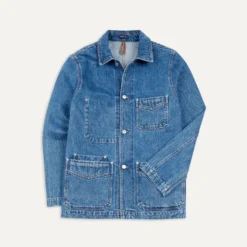 Drake's - Veste de Travail Selvedge - Bleach Wash