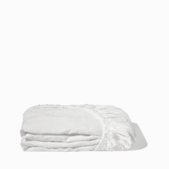 Drap-housse en lin lavé - Blanc Optique