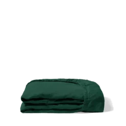 Drap housse en lin lavé - Vert Séquoia