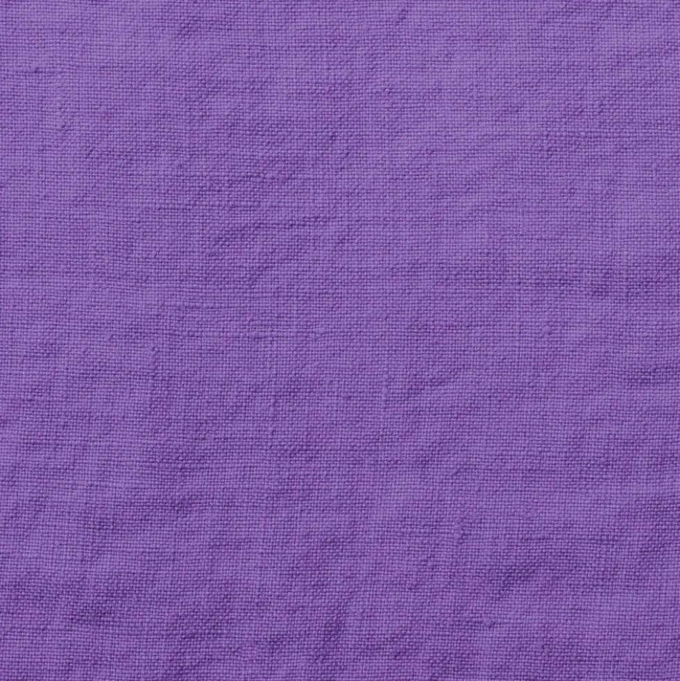 Drap housse en lin lavé - Violet Orage