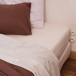 Drap-housse en percale de coton - Souvenir
