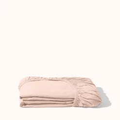Drap-housse en percale de coton - Rose des Sables