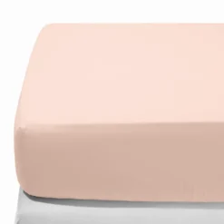 Drap-housse en percale de coton - Rose des Sables