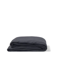 Drap plat en gaze de coton - Gris Fusain