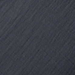 Drap plat en gaze de coton - Gris Fusain