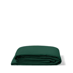 Drap plat en lin lavé - Vert Séquoia